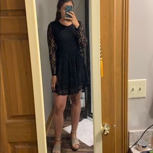 Black lace dress